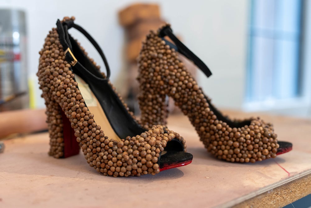 Wearable art heels sport tree wart texture Rice News News and